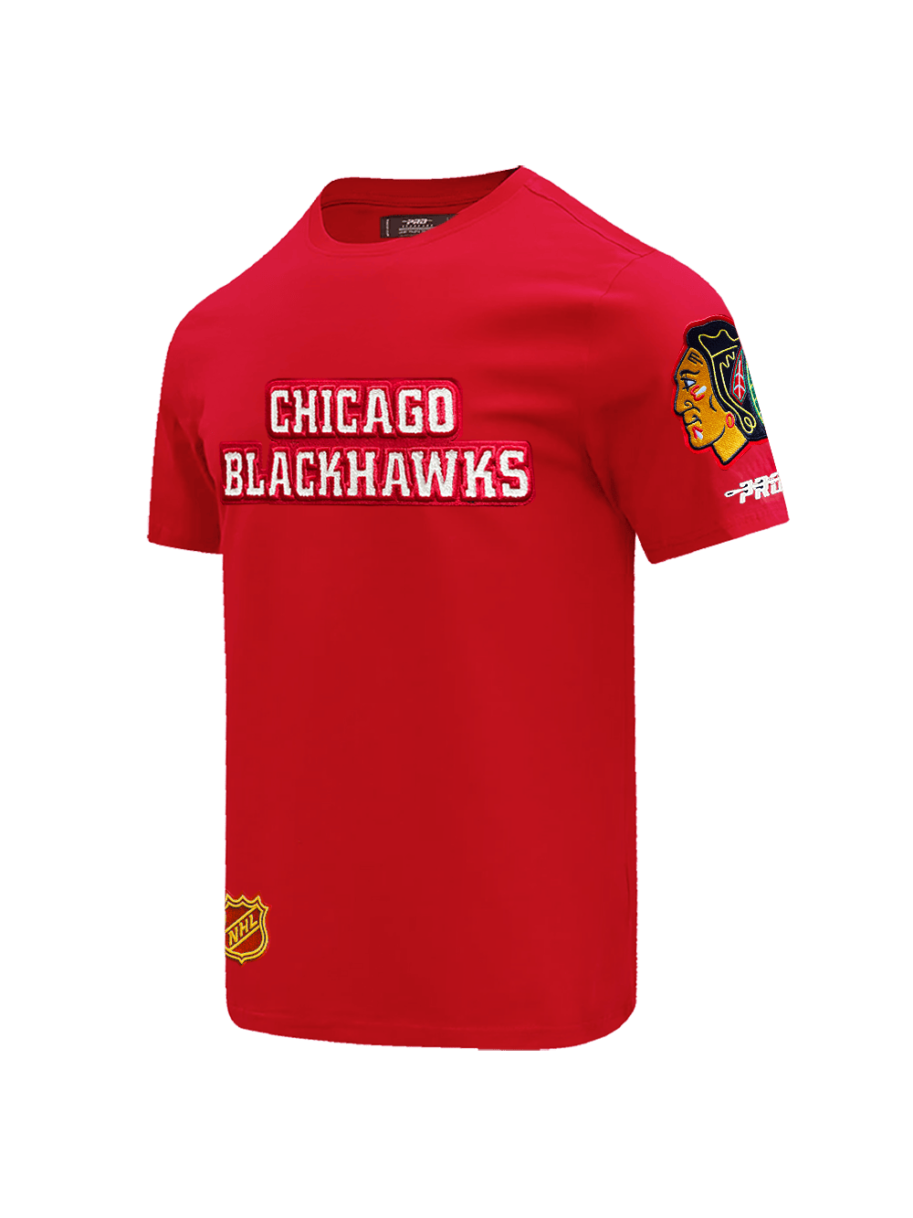 Pro Standard T-Shirts Chicago Blackhawks Pro Standard NHL Classic Chenille Flex T-Shirt - Red
