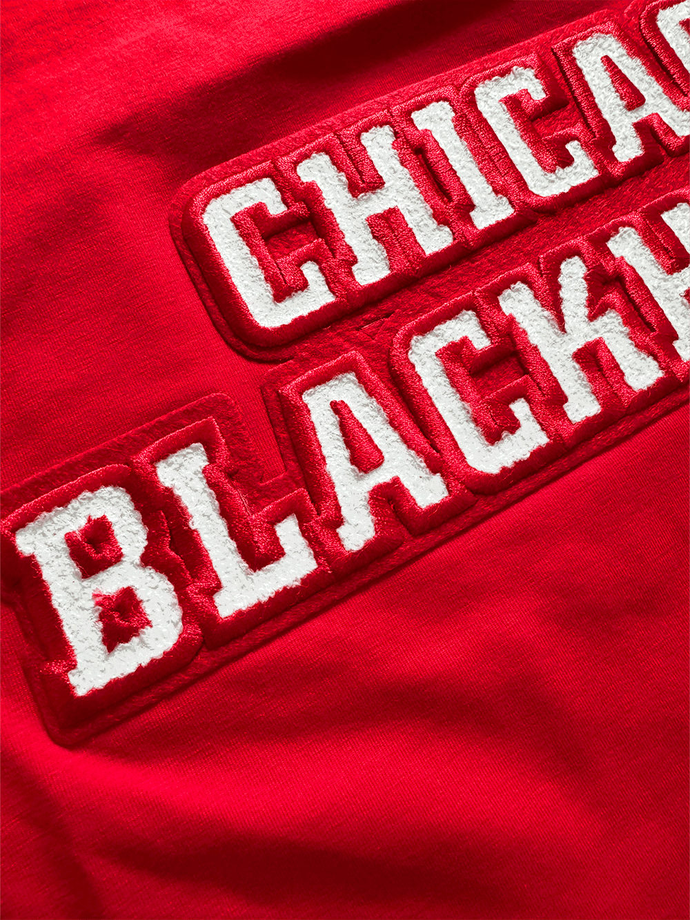 Pro Standard T-Shirts Chicago Blackhawks Pro Standard NHL Classic Chenille Flex T-Shirt - Red