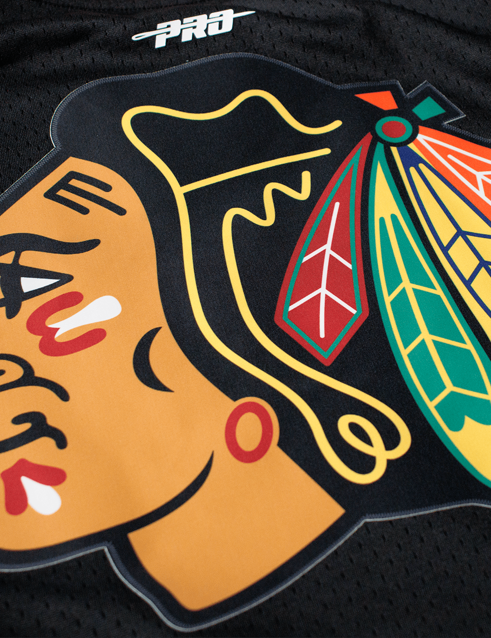Pro Standard T-Shirts Chicago Blackhawks Pro Standard NHL Team Mesh Short Sleeve - Black