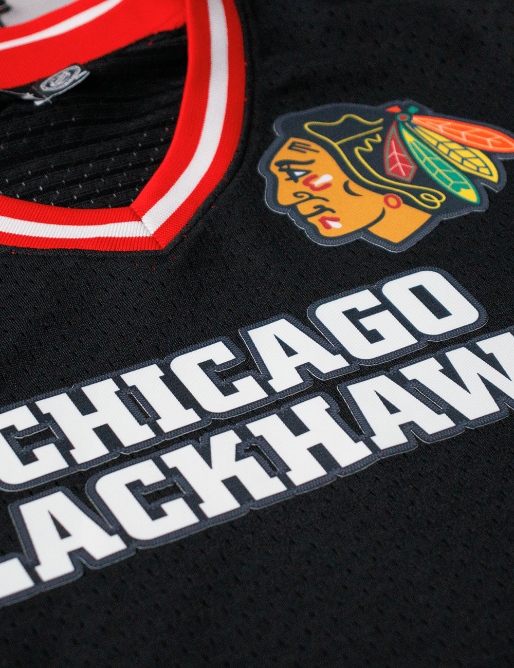 Pro Standard T-Shirts Chicago Blackhawks Pro Standard NHL Team Mesh Short Sleeve - Black