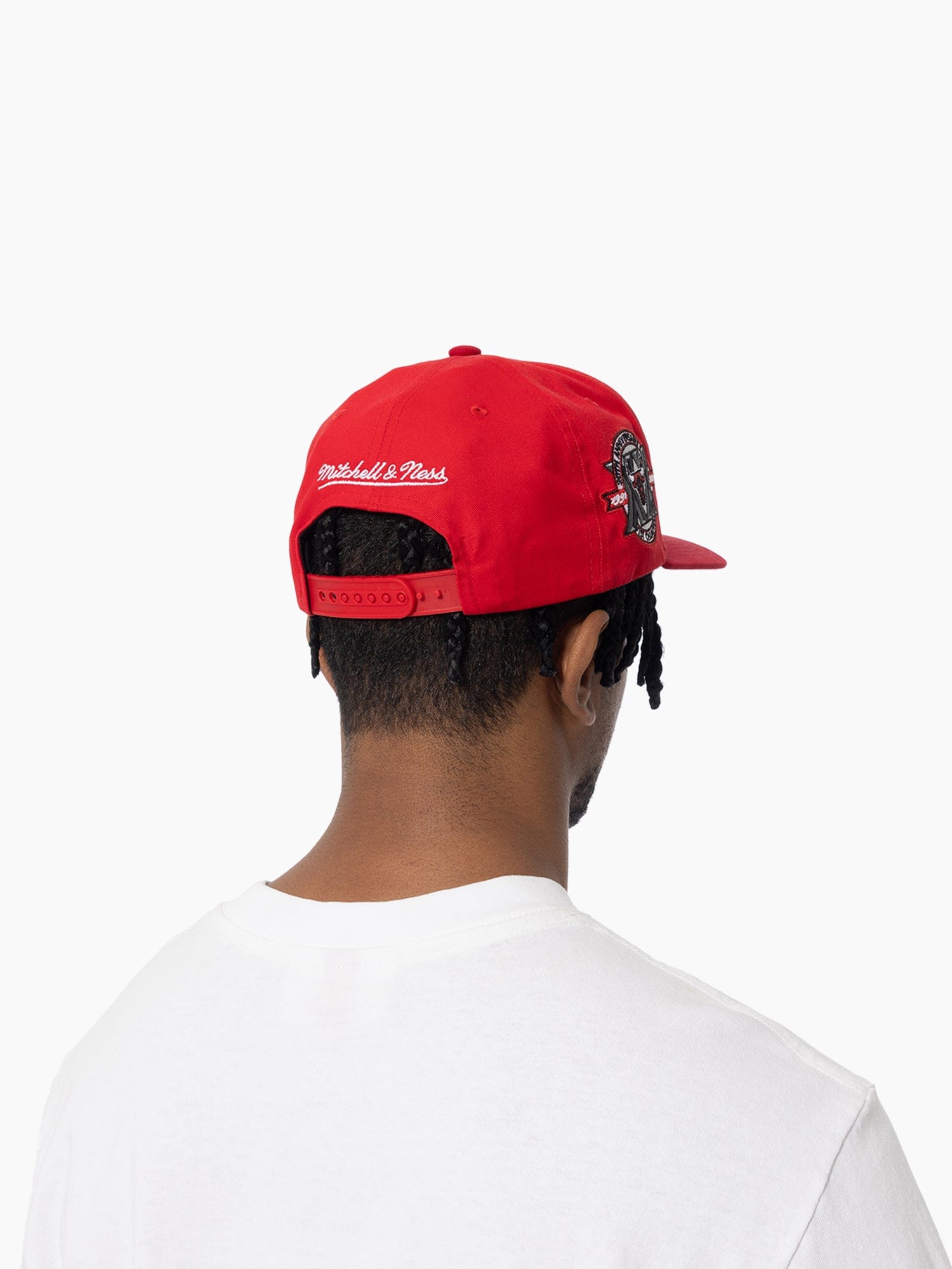 Mitchell And Ness Caps Chicago Bulls Mitchell & Ness NBA HWC Pro Pinch Snapback Hat - Red