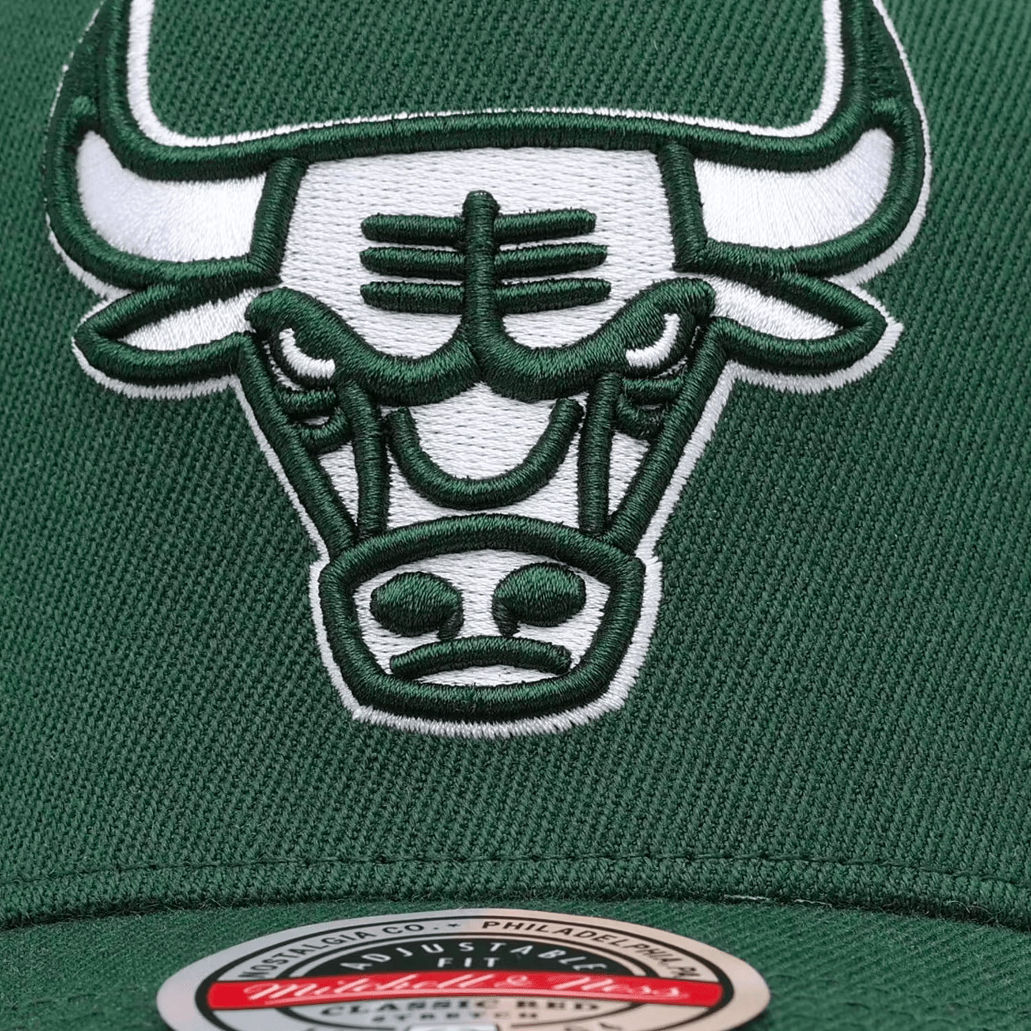 Mitchell And Ness Caps Chicago Bulls Mitchell & Ness NBA State Of Mind Classic Red Snapback Hat - Green
