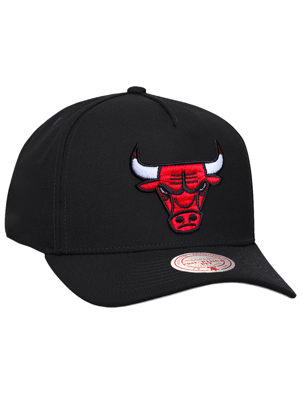 Mitchell And Ness Caps OSFM Chicago Bulls Mitchell & Ness NBA Team Pro Pinch Snapback Hat - Black