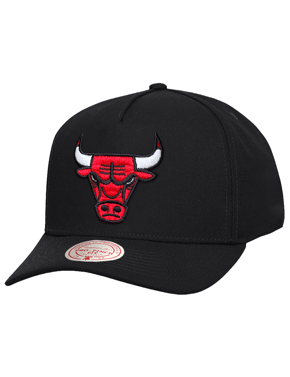 Mitchell And Ness Caps OSFM Chicago Bulls Mitchell & Ness NBA Team Pro Pinch Snapback Hat - Black