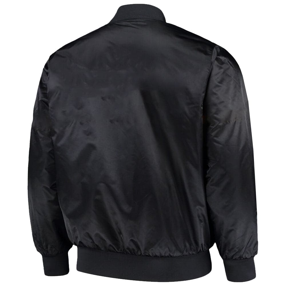 NBA Essentials Jackets Chicago Bulls NBA Essentials Delta Nylon Bomber Jacket - Black