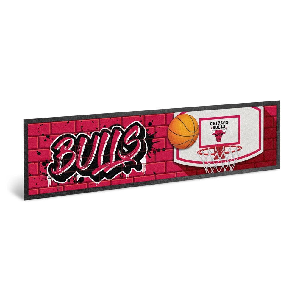 NBA Branded Accessories Chicago Bulls NBA Graffiti Bar Runner Mat