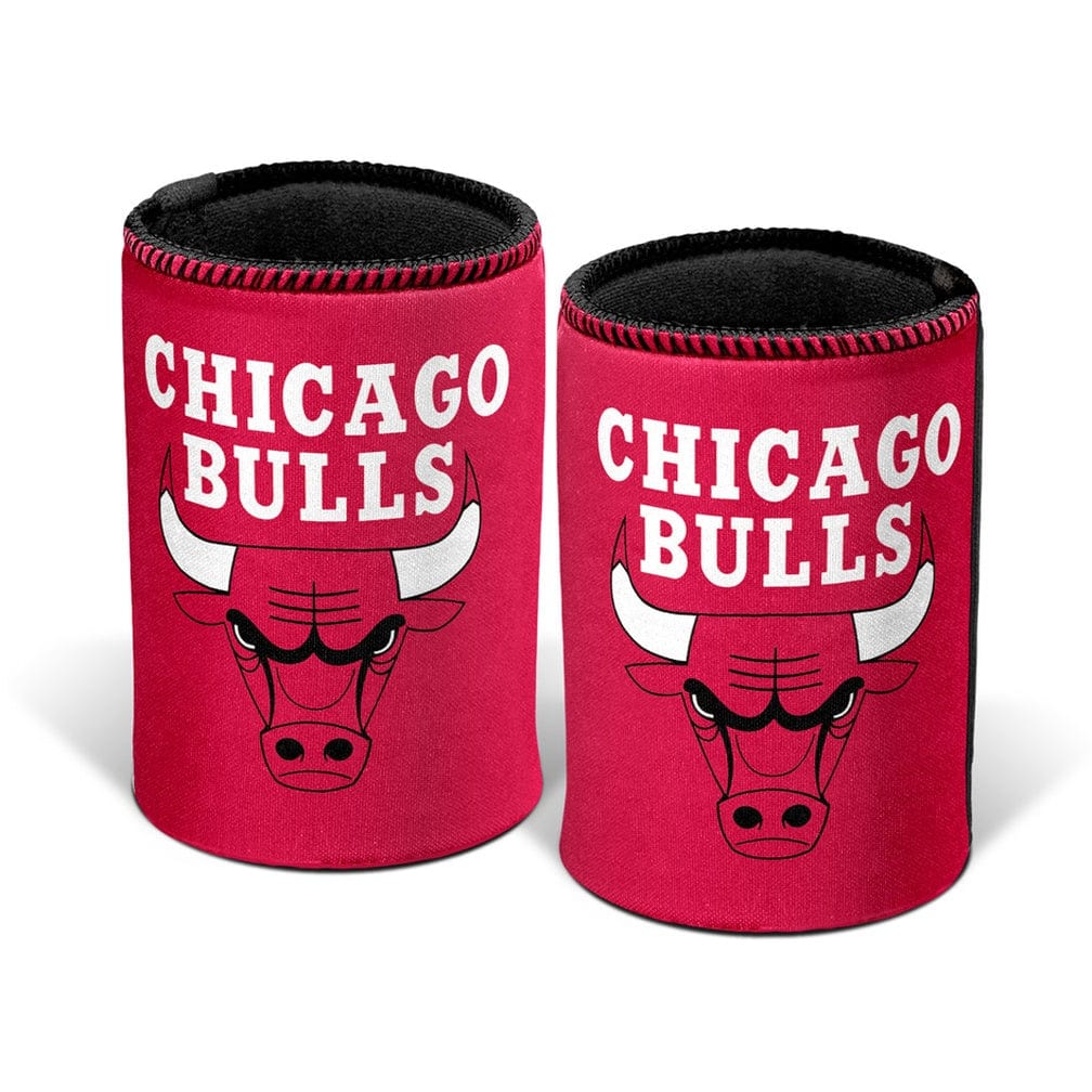 NBA Branded Accessories Chicago Bulls NBA Team Logo Can Cooler - Red