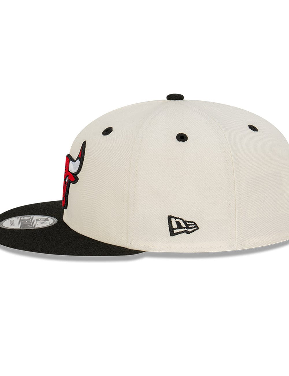 New Era Caps Chicago Bulls New Era NBA 2 Tone 9FIFTY Snapback Hat - Chrome White