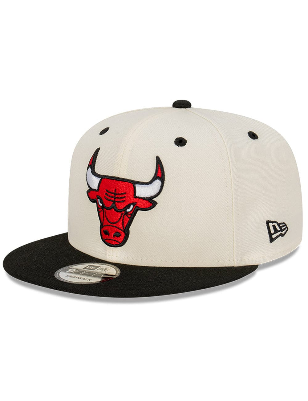 New Era Caps Chicago Bulls New Era NBA 2 Tone 9FIFTY Snapback Hat - Chrome White