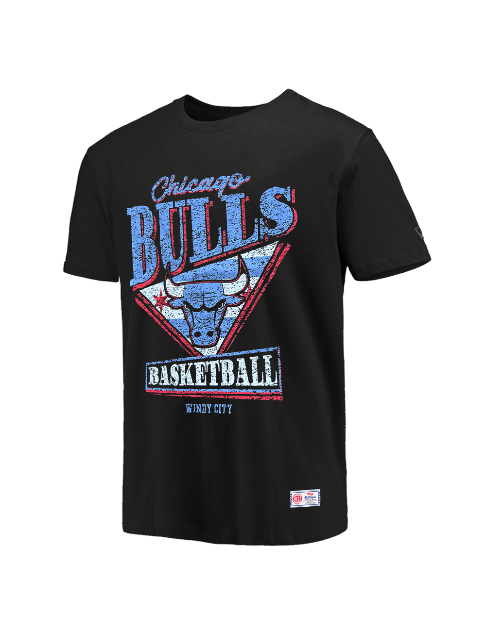 New Era T-Shirts Chicago Bulls New Era NBA 25-26 City Edition Distressed T-Shirt