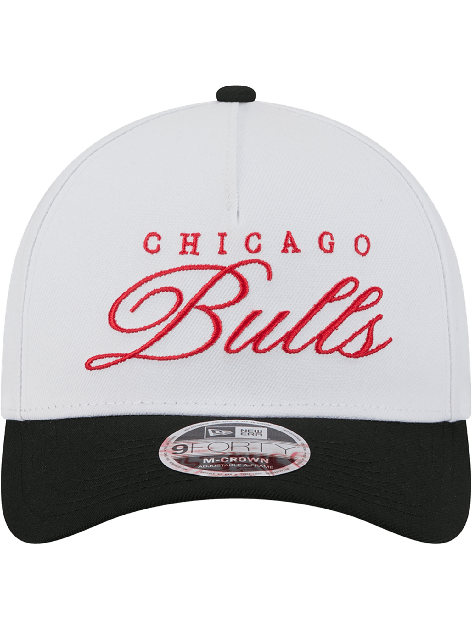 New Era Caps Chicago Bulls  New Era NBA 25 Draft 9FORTY M-Crown A-Frame Snapback Hat - White