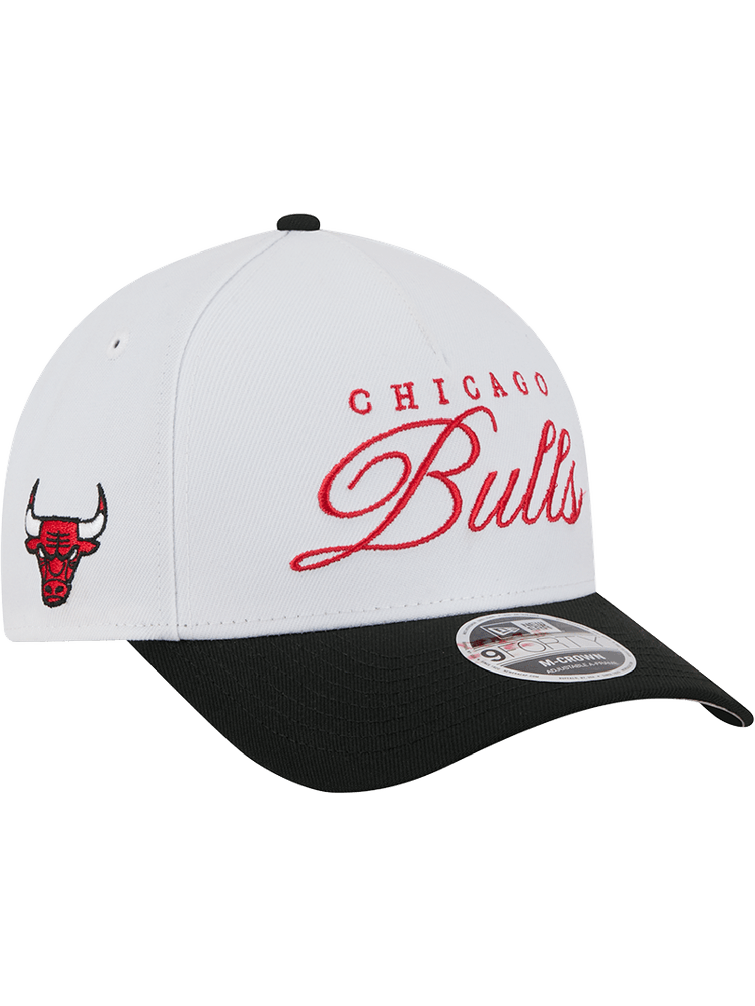 New Era Caps Chicago Bulls  New Era NBA 25 Draft 9FORTY M-Crown A-Frame Snapback Hat - White
