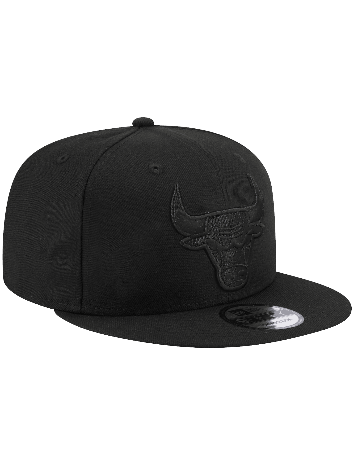 New Era Caps Chicago Bulls New Era NBA Black On Black 9FIFTY Snapback Hat - Black