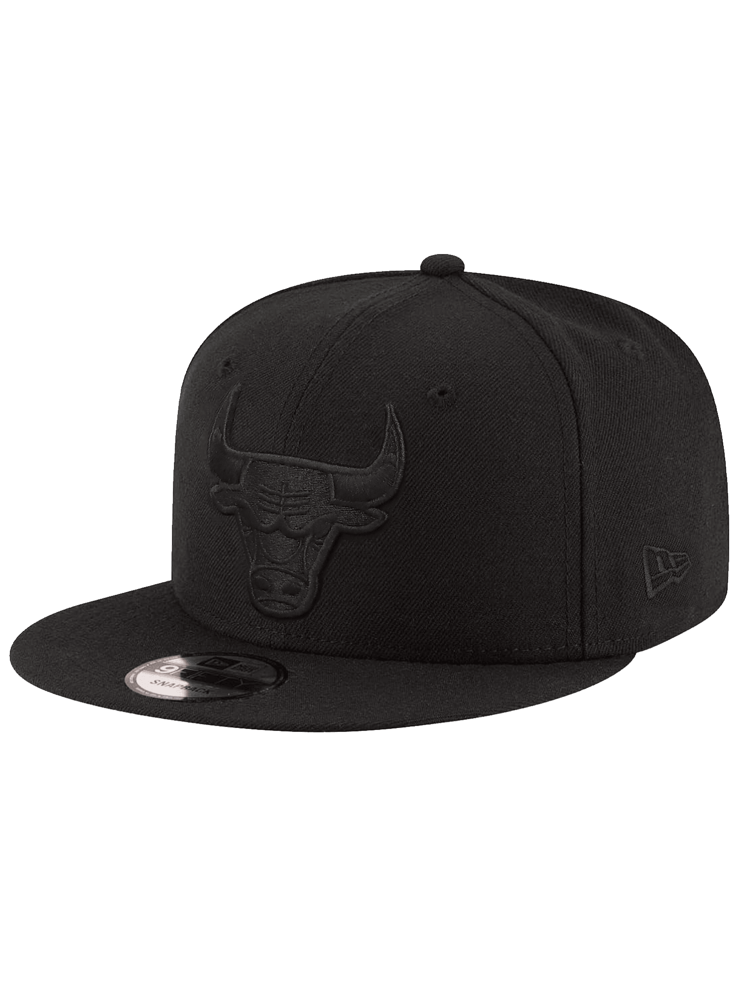 New Era Caps Chicago Bulls New Era NBA Black On Black 9FIFTY Snapback Hat - Black