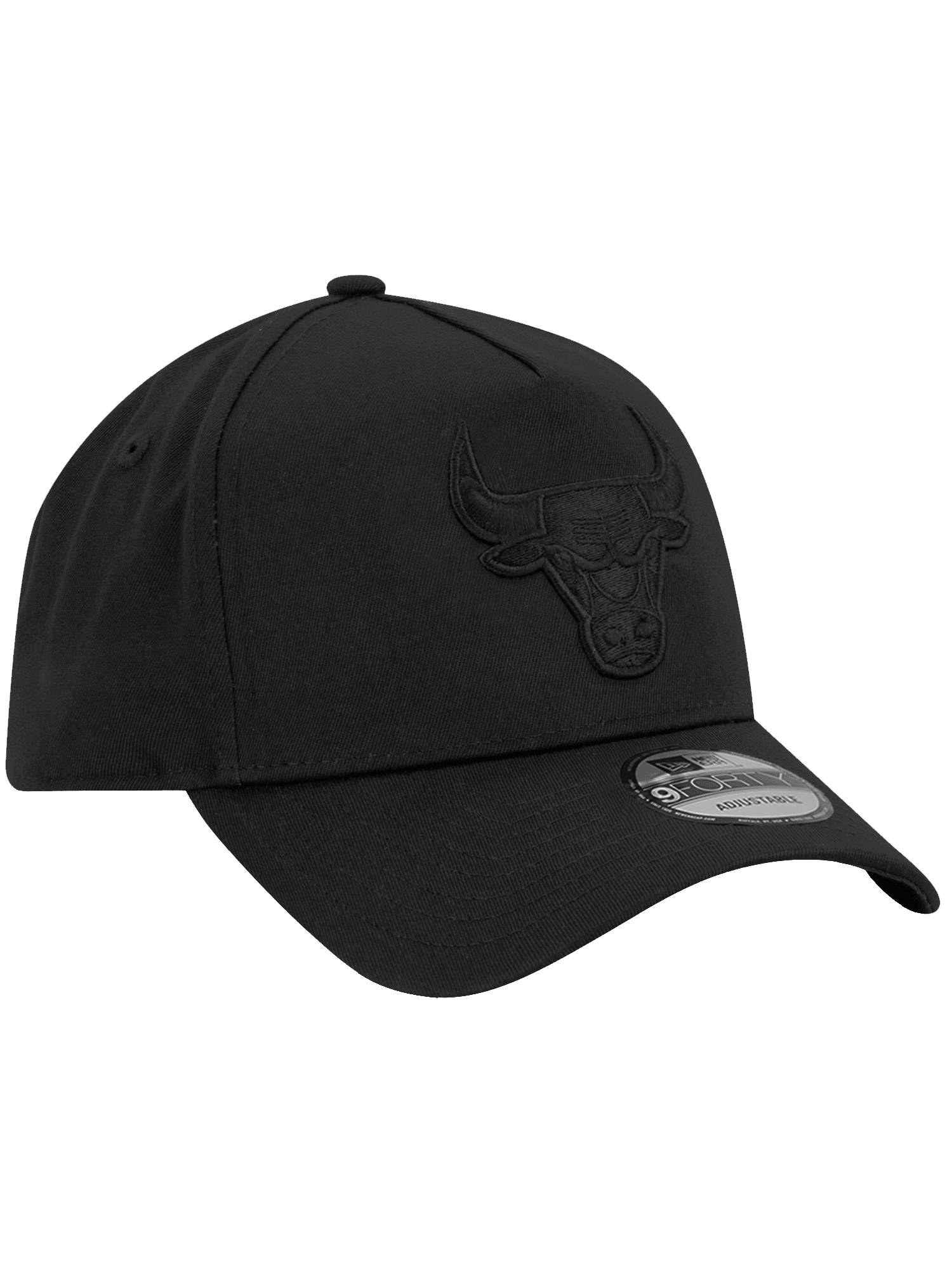 New Era Caps Chicago Bulls New Era NBA Black On Black 9FORTY A-Frame Snapback Hat