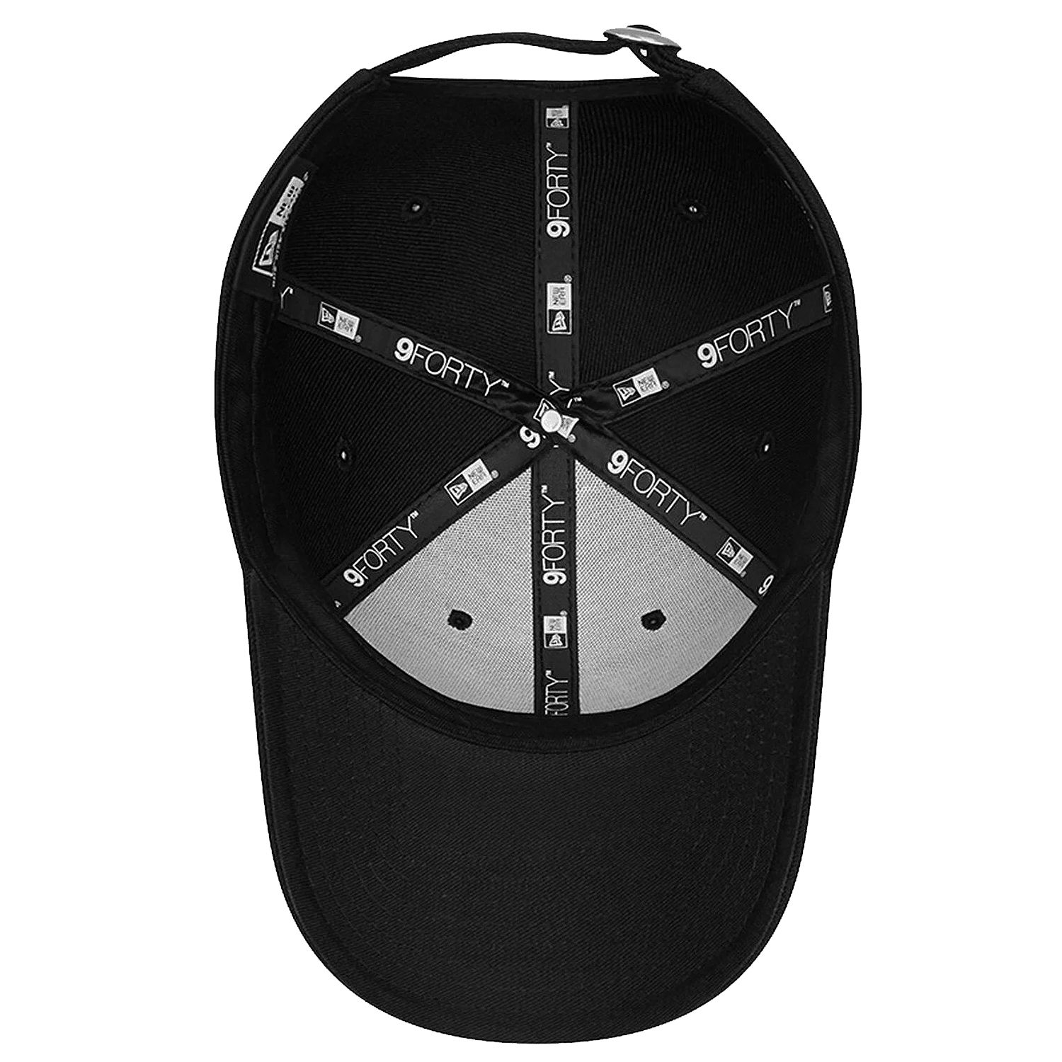 New Era Caps Chicago Bulls New Era NBA Black On Black 9FORTY Strapback Hat