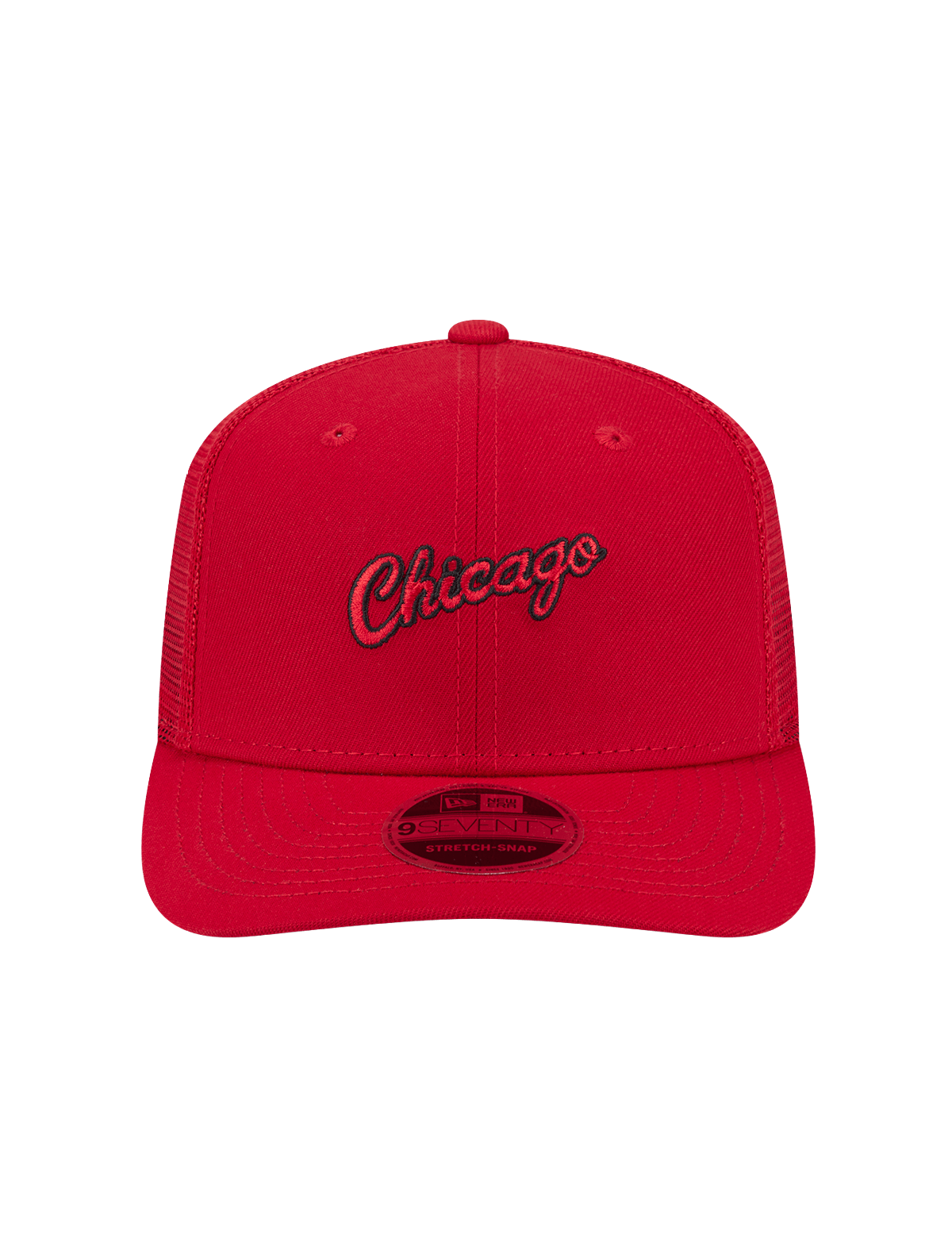 New Era Caps Chicago Bulls New Era NBA HWC 9SEVENTY Trucker Stretch Snapback Hat - Red