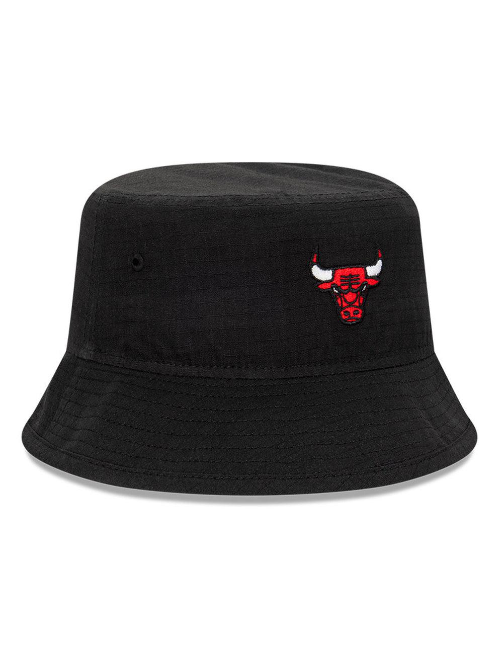 New Era Caps Chicago Bulls New Era NBA Ripstop Midi Bucket Hat - Black