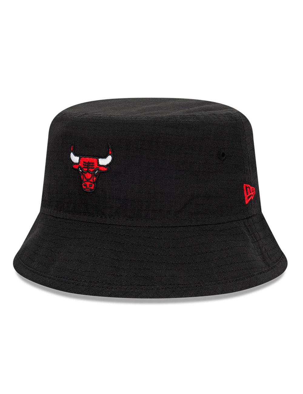 New Era Caps Chicago Bulls New Era NBA Ripstop Midi Bucket Hat - Black