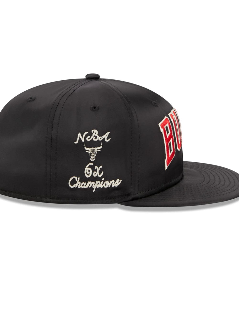 New Era Caps Chicago Bulls New Era NBA Satin Champs 9FIFTY Snapback Hat - Black