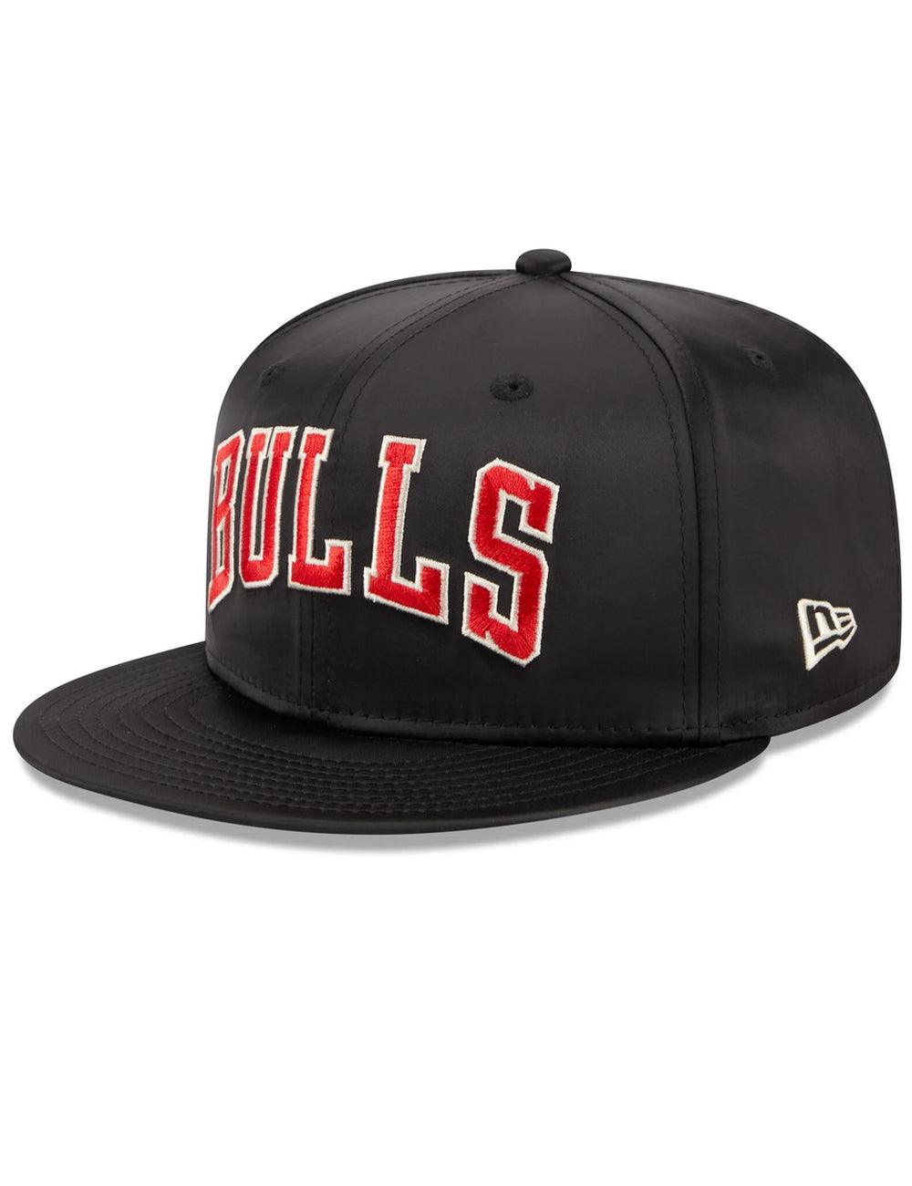 New Era Caps Chicago Bulls New Era NBA Satin Champs 9FIFTY Snapback Hat - Black