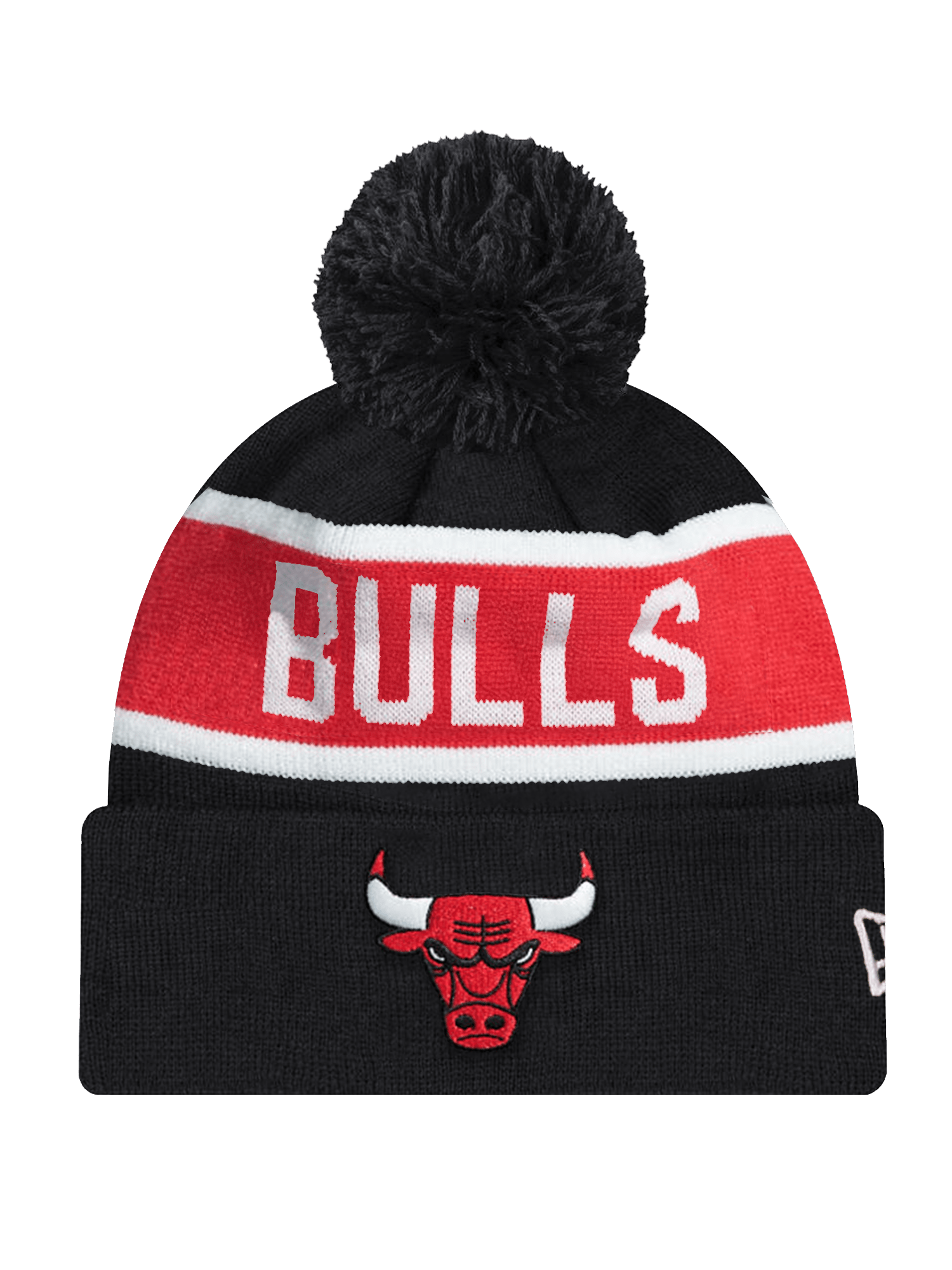 New Era Beanies Chicago Bulls New Era NBA Spell Out Knit Beanie - Black