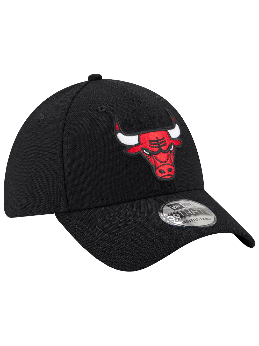 New Era Caps Chicago Bulls New Era NBA Team 39THIRTY Stretch-Fit Hat - Black