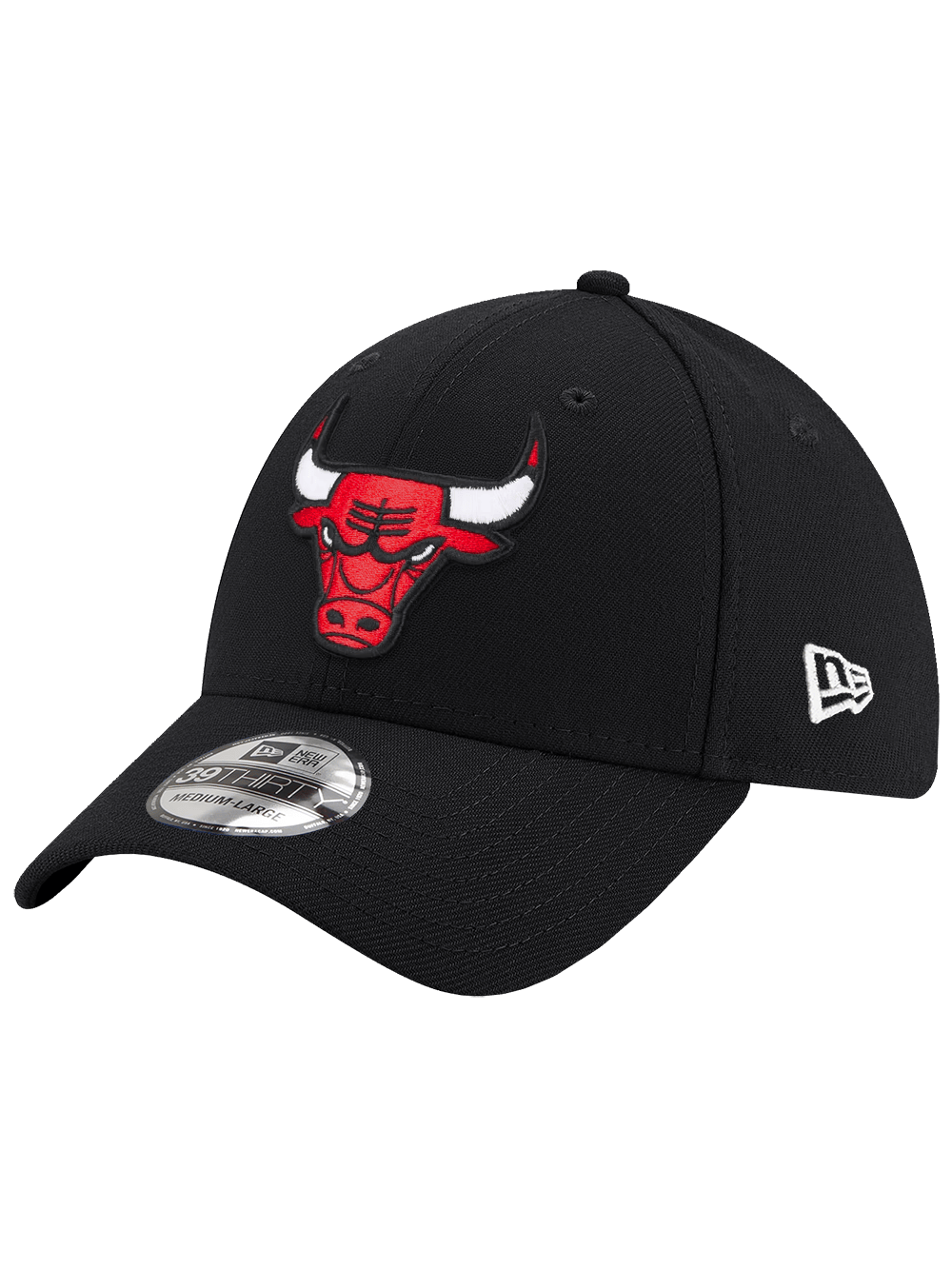 New Era Caps Chicago Bulls New Era NBA Team 39THIRTY Stretch-Fit Hat - Black