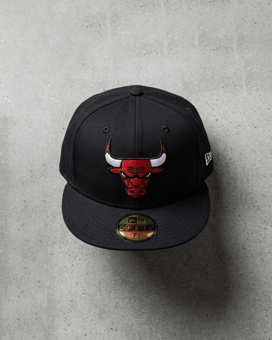 New Era Caps Chicago Bulls New Era NBA Team 59FIFTY Fitted Hat - Black