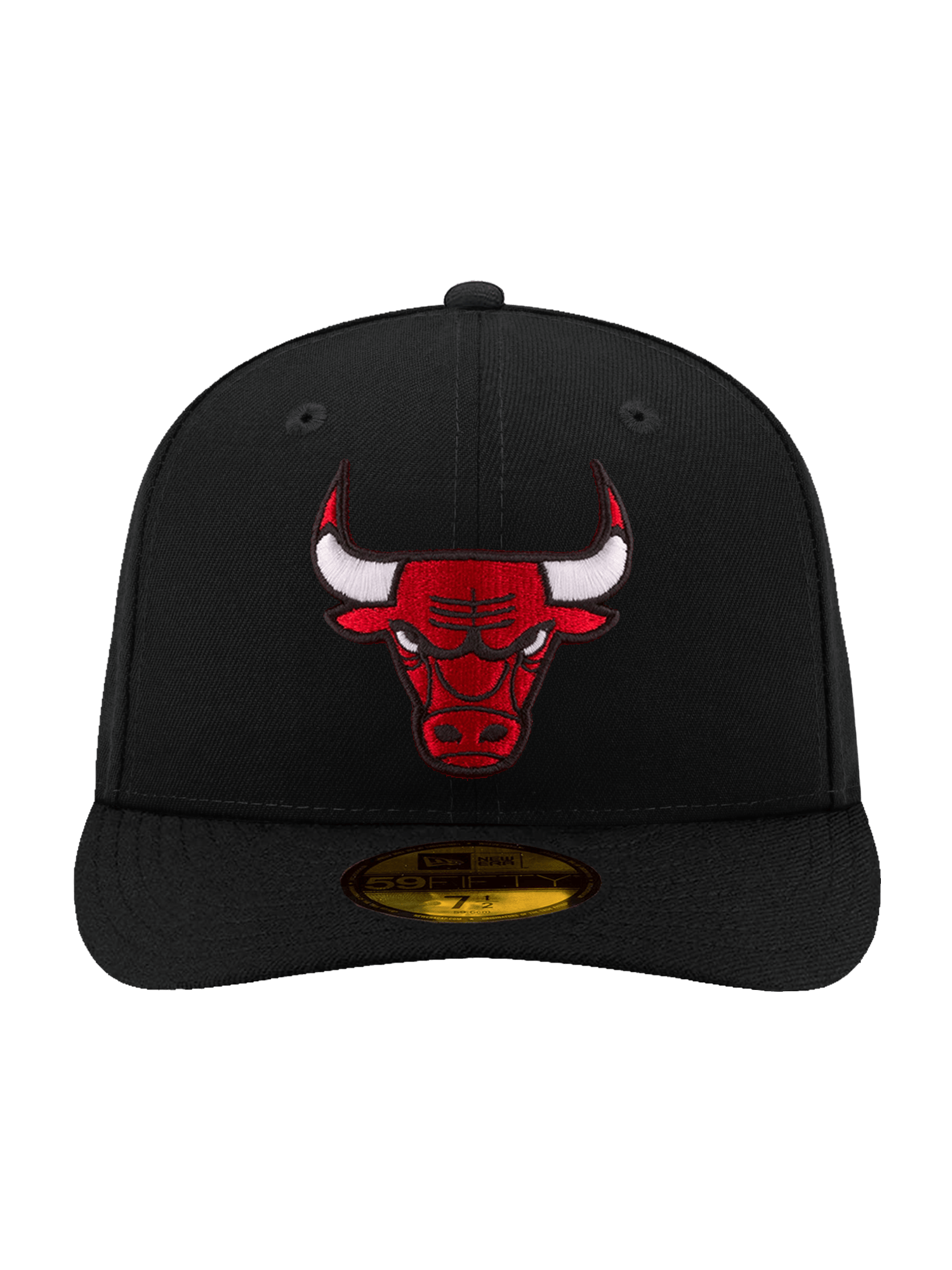 New Era Caps Chicago Bulls New Era NBA Team 59FIFTY Pre-Curved Fitted Hat - Black