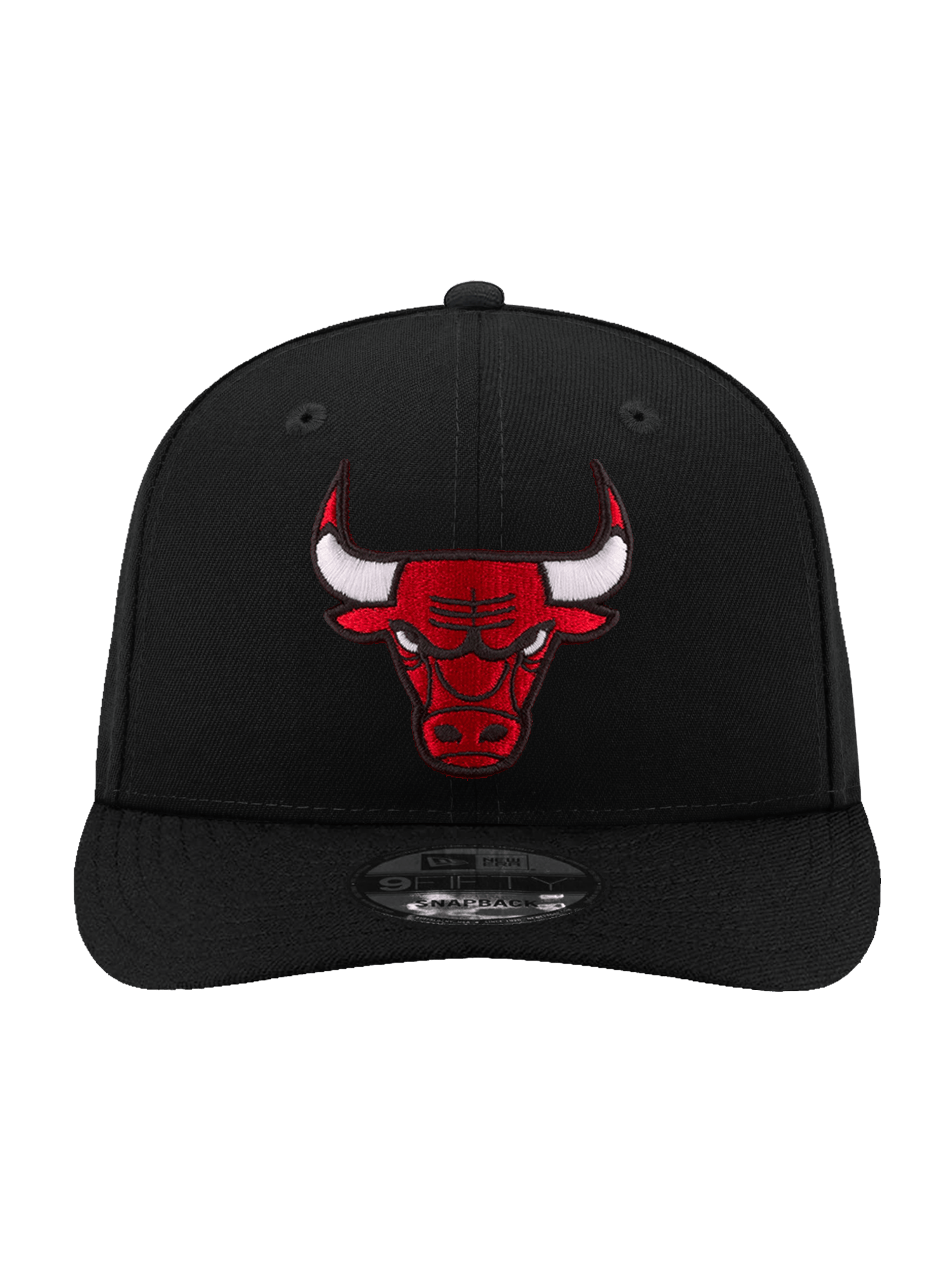 New Era Caps Chicago Bulls New Era NBA Team 9FIFTY Pre-Curved Snapback Hat - Black