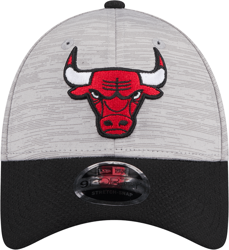 New Era Caps Chicago Bulls New Era NBA Team Active Digi-Tech 9FORTY Snapback Hat - Graphite Grey