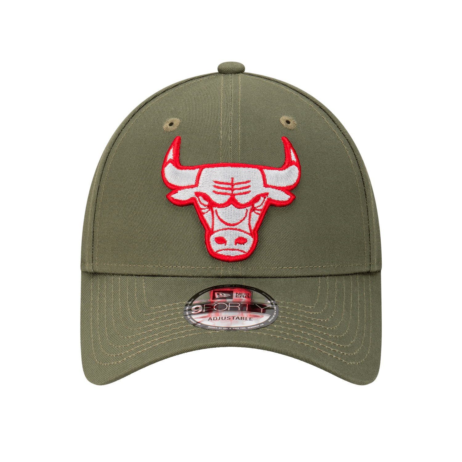 New Era Caps Chicago Bulls New Era NFL Tonal Logo 9FORTY Strapback Hat - Olive
