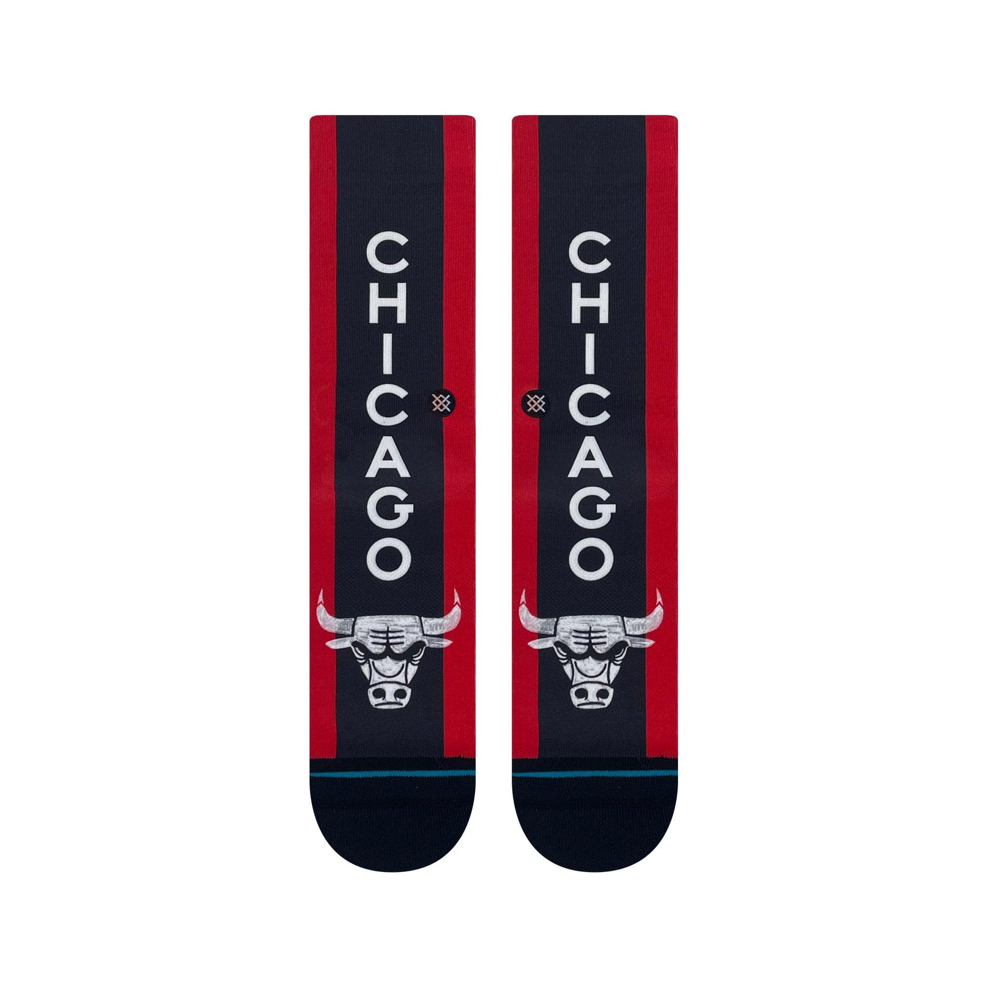 Stance Socks Large (9-12 US) Chicago Bulls Stance NBA 24 City Edition Crew Socks