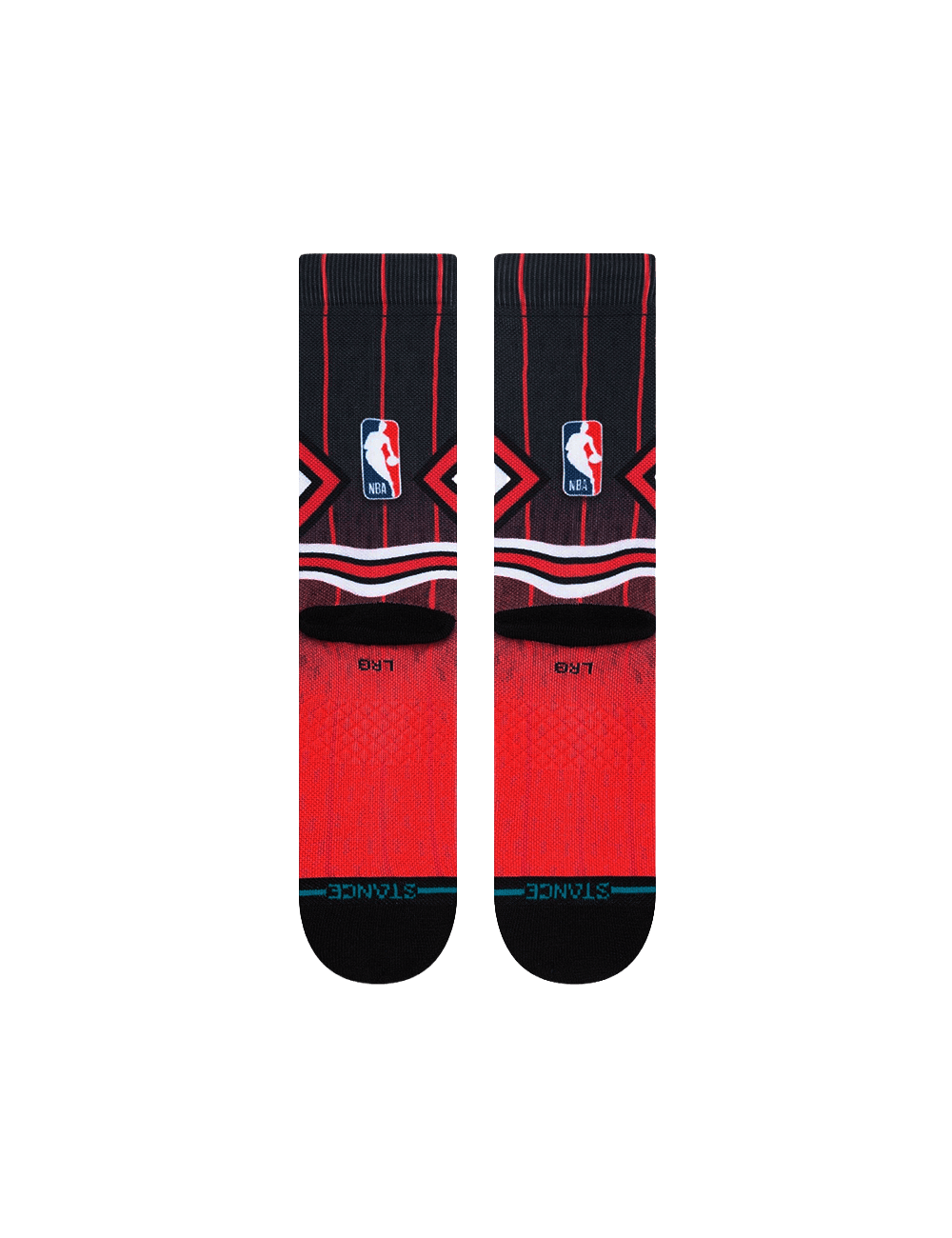 Stance Socks Large (9-12 US) Chicago Bulls Stance NBA HWC Throwback Grade Crew Socks