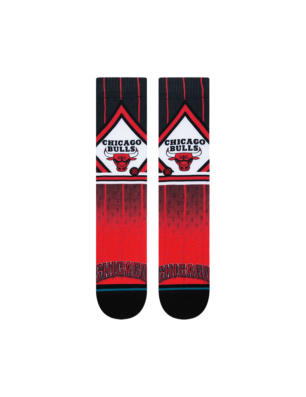 Stance Socks Large (9-12 US) Chicago Bulls Stance NBA HWC Throwback Grade Crew Socks