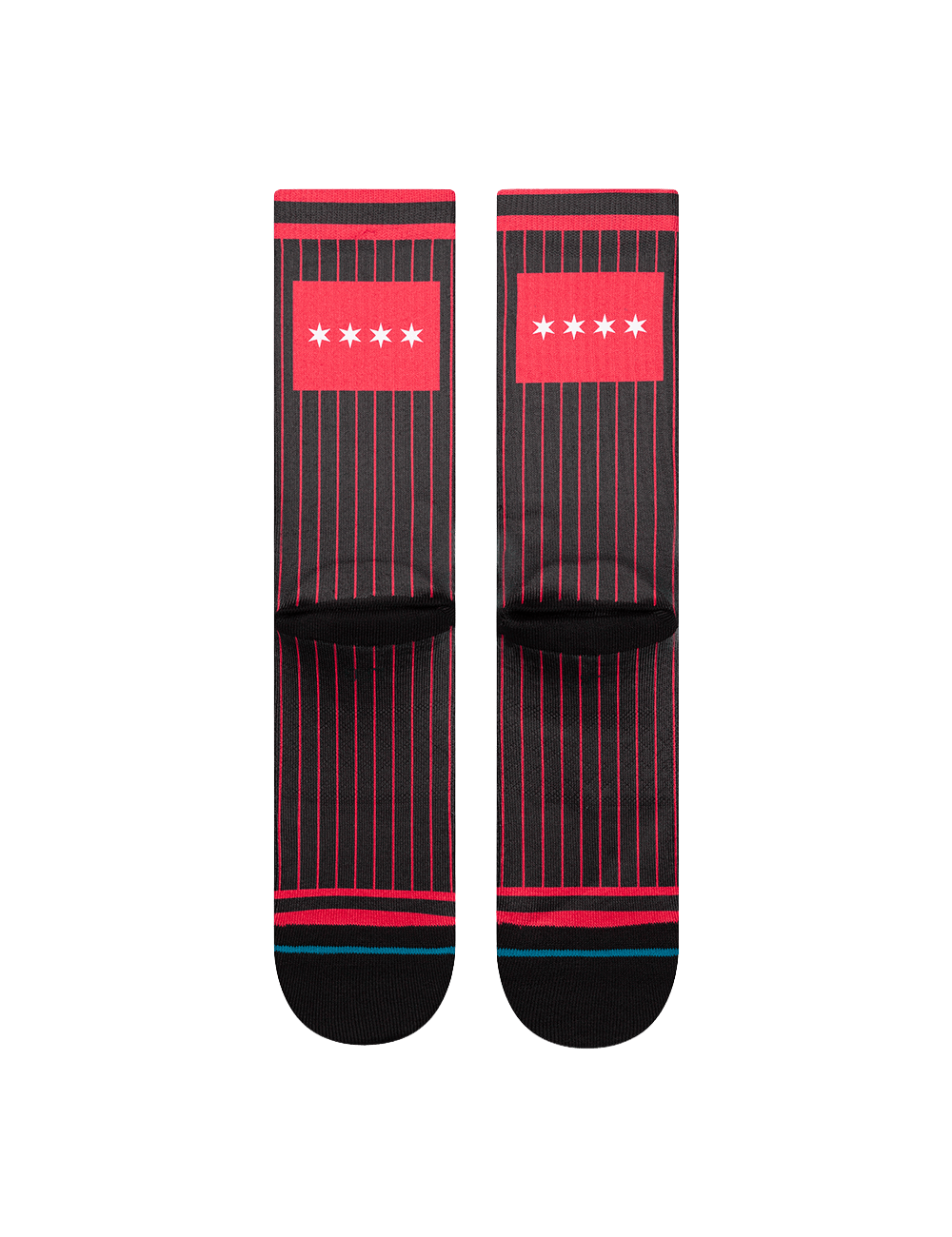 Stance Socks Large (9-12 US) Chicago Bulls Stance NBA Statement Crew Socks