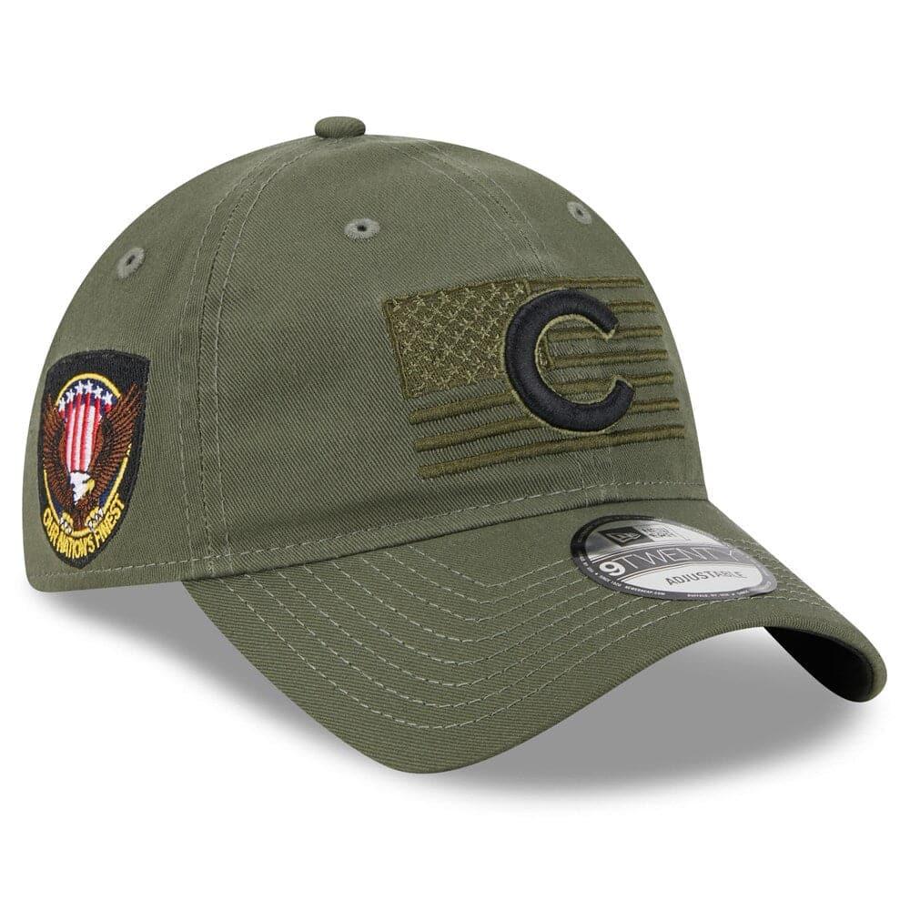 New Era Caps Chicago Cubs New Era MLB 2023 Armed Forces 9TWENTY Strapback Hat - Army