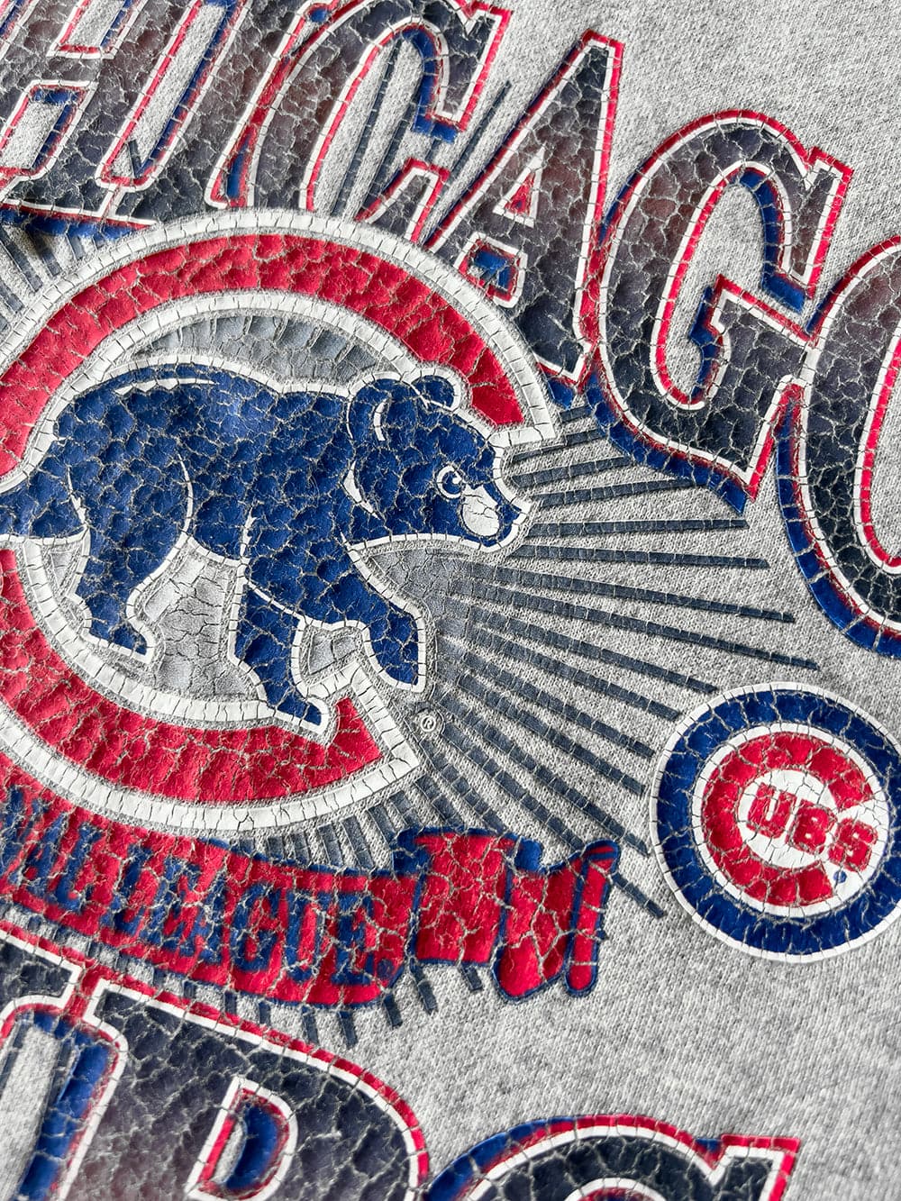 New Era Jumpers Chicago Cubs New Era MLB Gradient Arch Hoodie Jumper - Grey