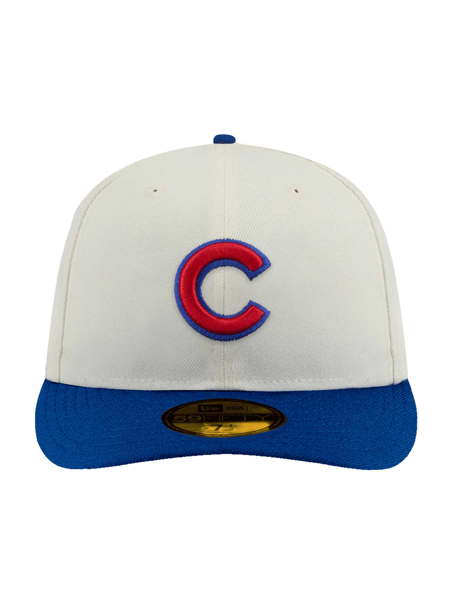 New Era Caps Chicago Cubs New Era MLB Team 2 Tone 59FIFTY Pre-Curved Fitted Hat - Chrome