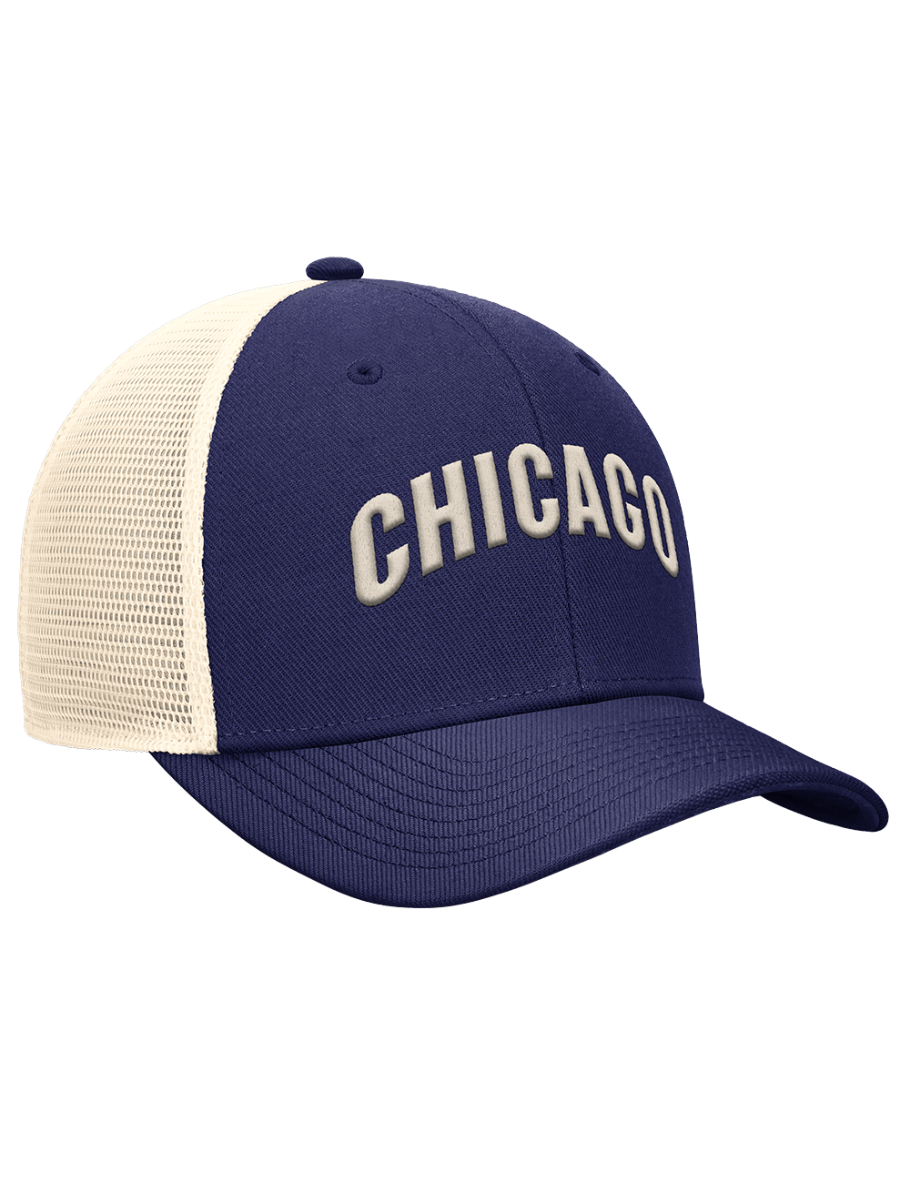 Nike Caps Chicago Cubs Nike MLB Statement Rise Dri-Fit Trucker Snapback Hat