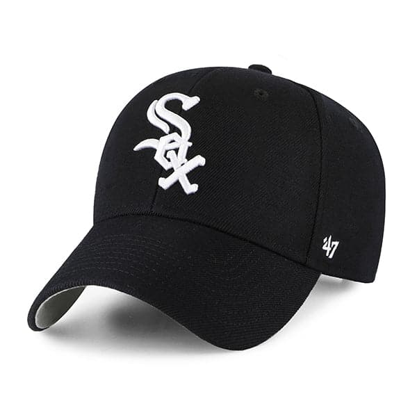47 Brand Caps Chicago White Sox '47 MLB Black & White MVP Hat - Black