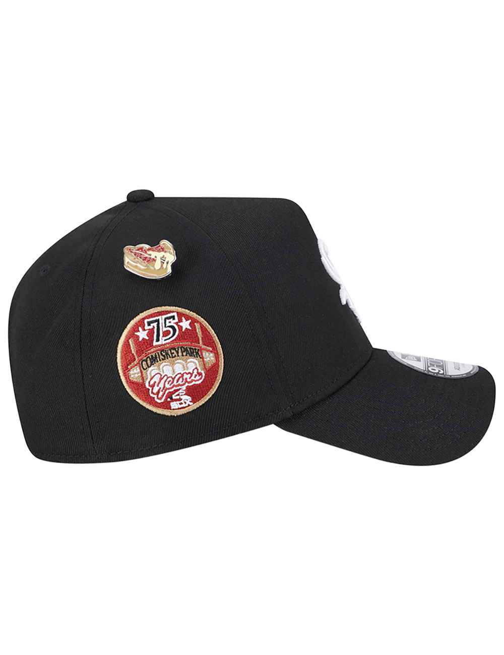 New Era Caps Chicago White Sox New Era MLB Local Dishes 9FORTY A-Frame Snapback Hat - Black