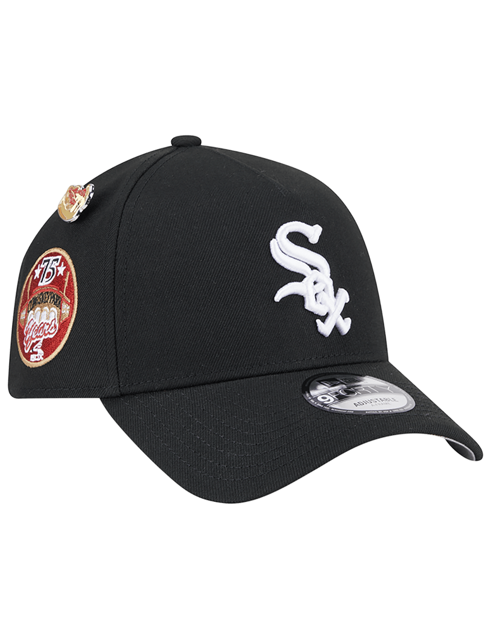 New Era Caps Chicago White Sox New Era MLB Local Dishes 9FORTY A-Frame Snapback Hat - Black