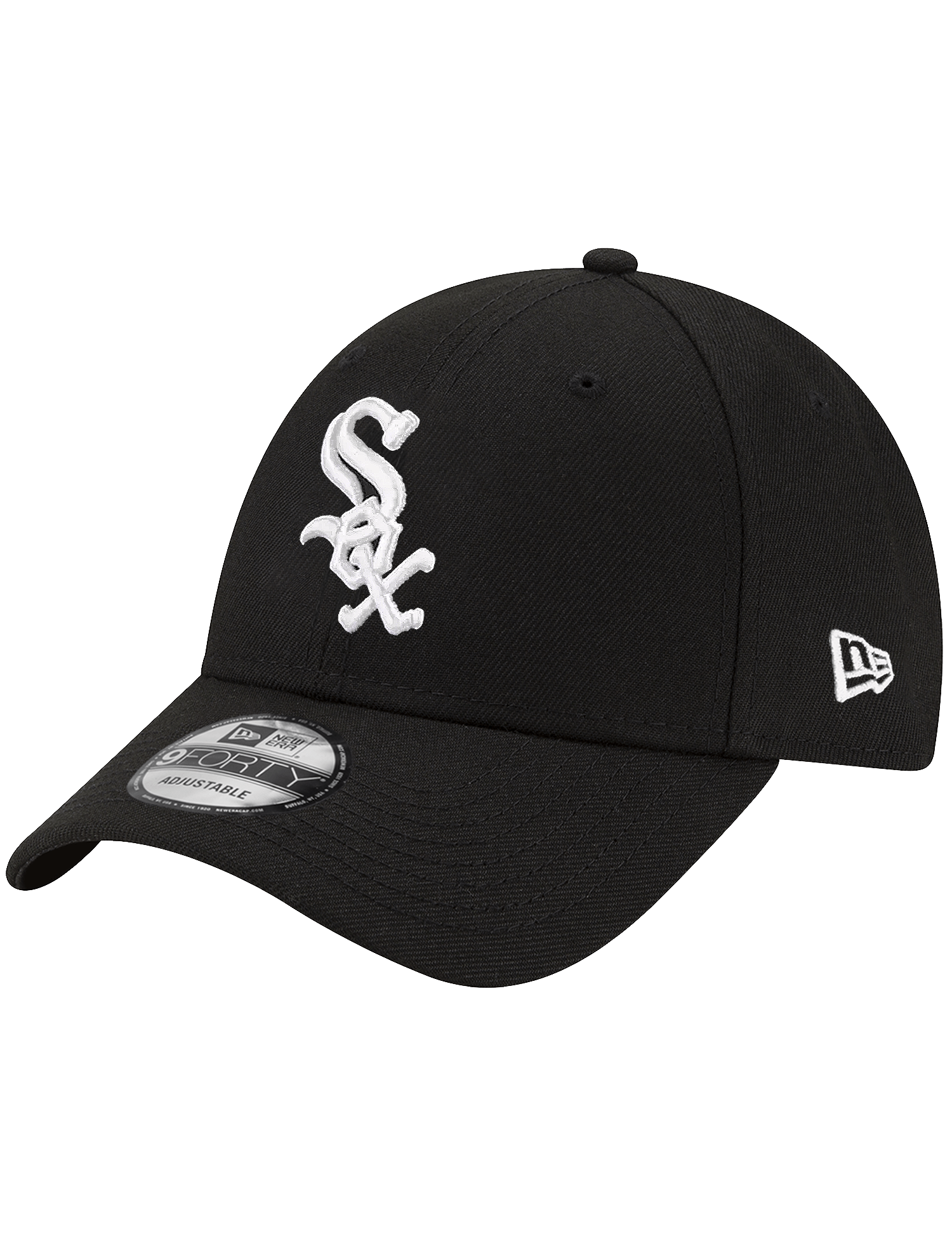New Era Caps Chicago White Sox New Era MLB Team 9FORTY Strapback Hat - Black