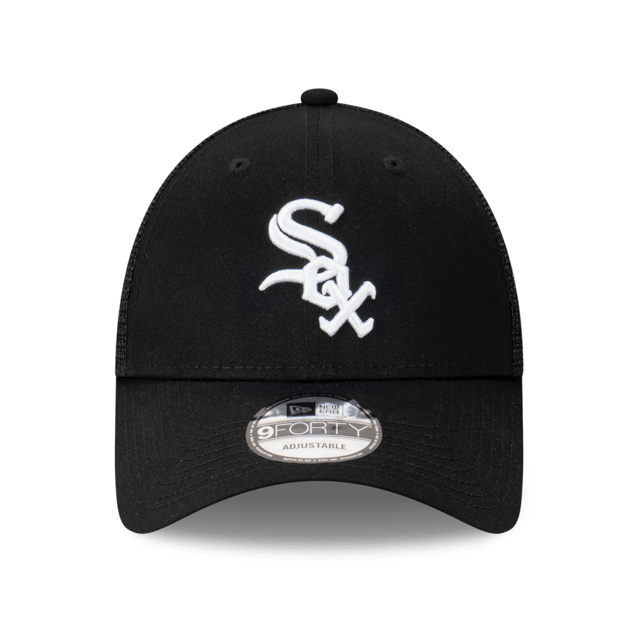 New Era Caps Chicago White Sox New Era MLB Team Trucker 9FORTY Snapback Hat - Black