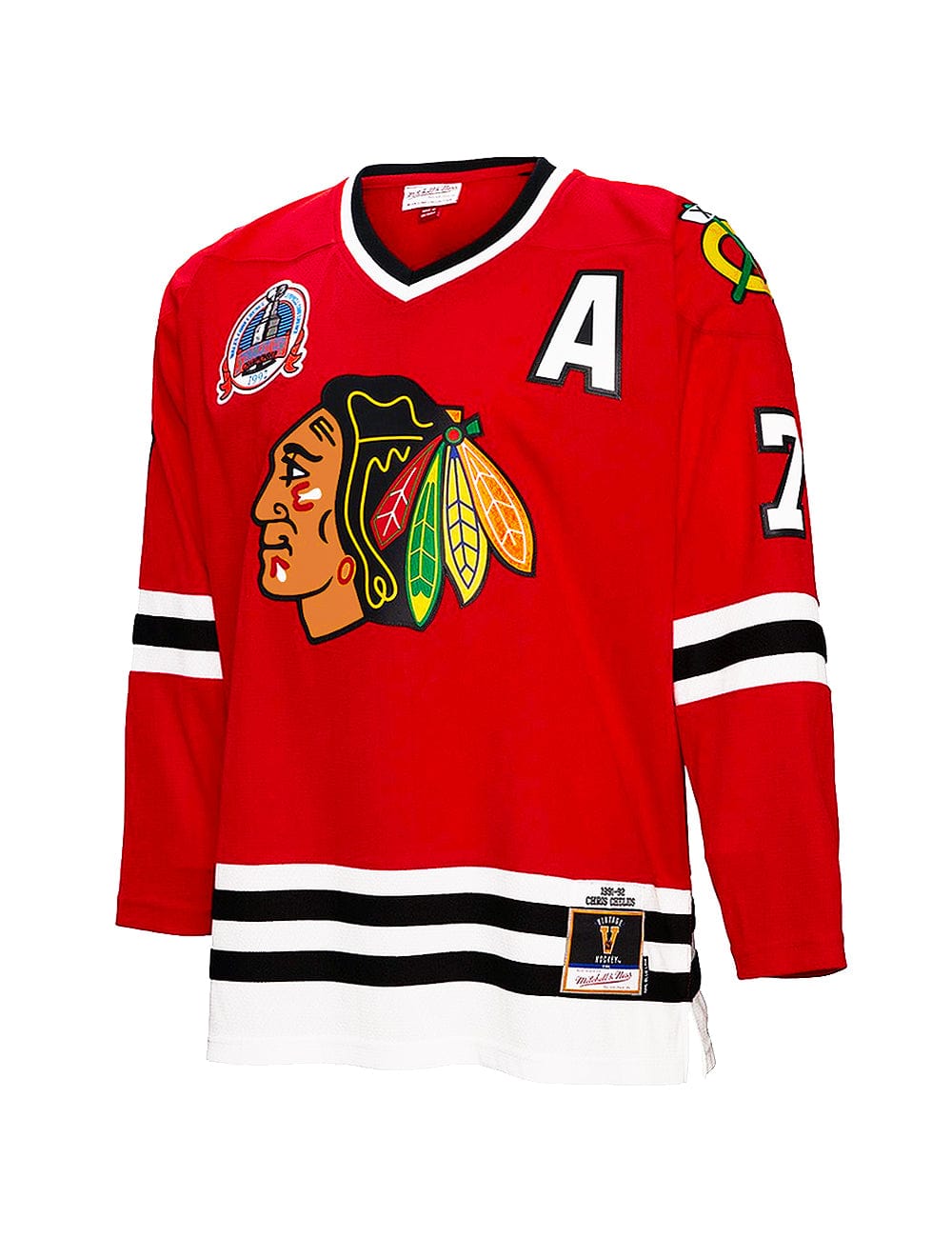 Mitchell And Ness Jerseys Chris Chelios Chicago Blackhawks Mitchell & Ness NHL 91 Blue Line Jersey