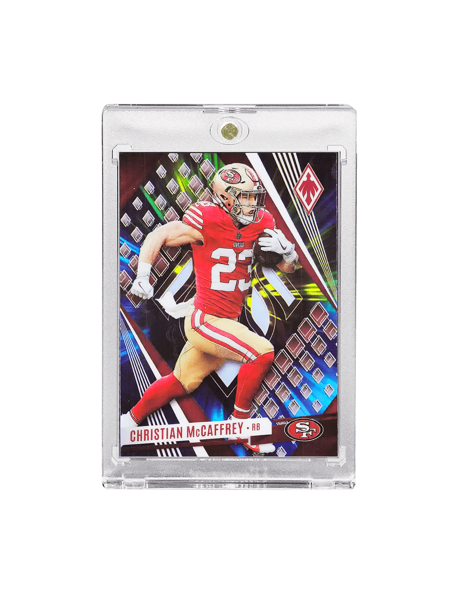 Panini Cards Christian McCaffrey San Francisco 49ers Panini 23 Phoenix Colour Burst 41 Card