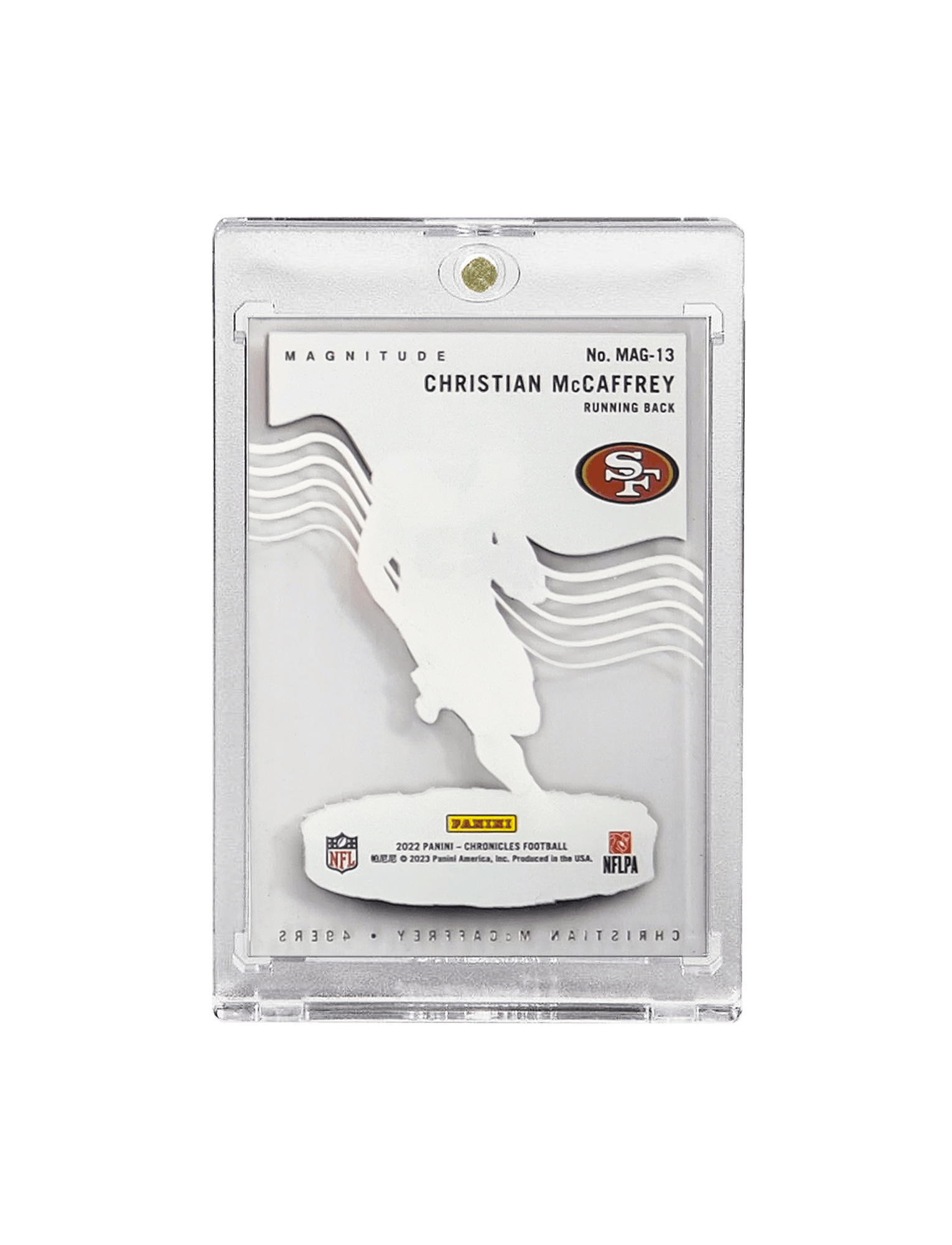 Panini Cards Christian McCaffrey San Francisco 49ers Panini NFL 22 Magnitude MAG-13 Card