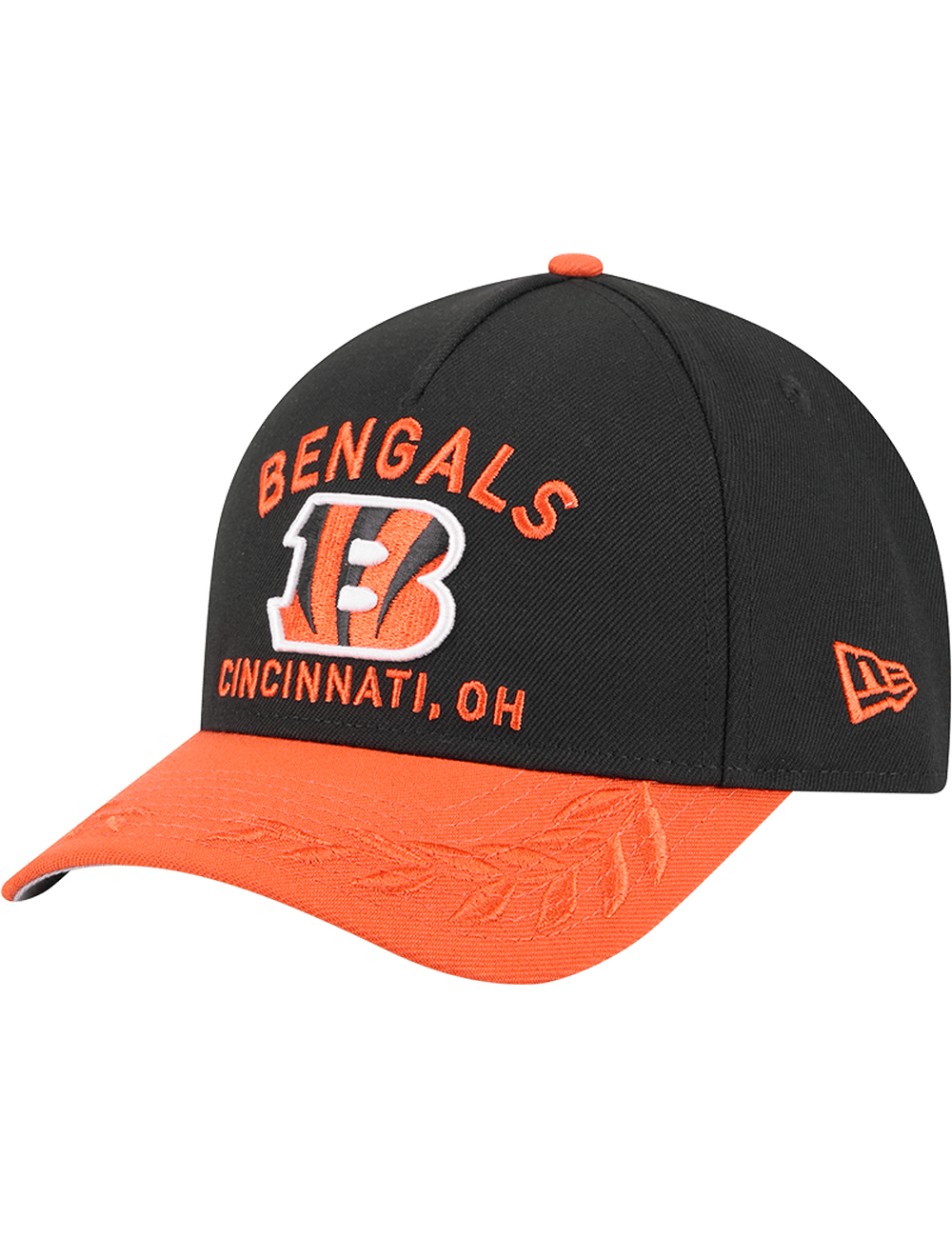 New Era Caps Cincinnati Bengals New Era NFL 25 Draft 9FORTY M-Crown Snapback Hat - Black